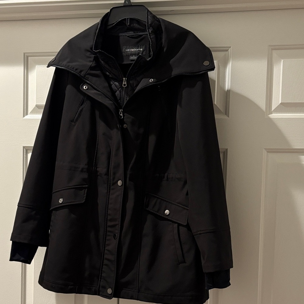 Liz Claiborne Women's Black Utility Jacket